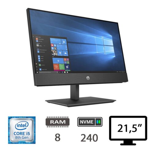 HP 600 G4 AIO TOUCH 21,5" - I5-8500/8/NVME240/W10P/2Y