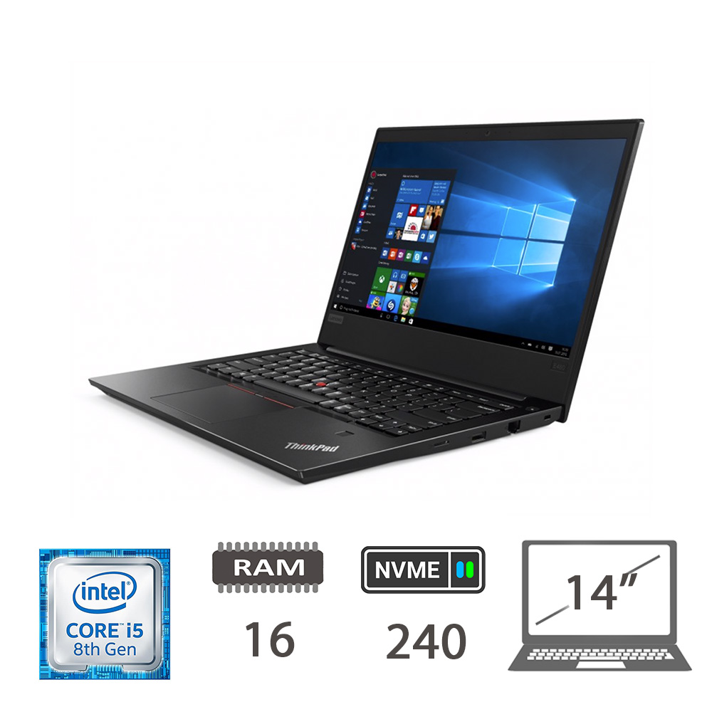 005562PCR-EU - LENOVO E490-i5-8250U-16-NVME240-14-W10P-2Y