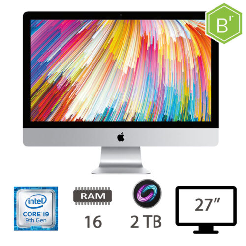 IMAC 27 5K (2019) I9-9900K-@3,60GHZ/16/2TB FD/RP580X(8GB)/MACOS/2Y - GRADO B