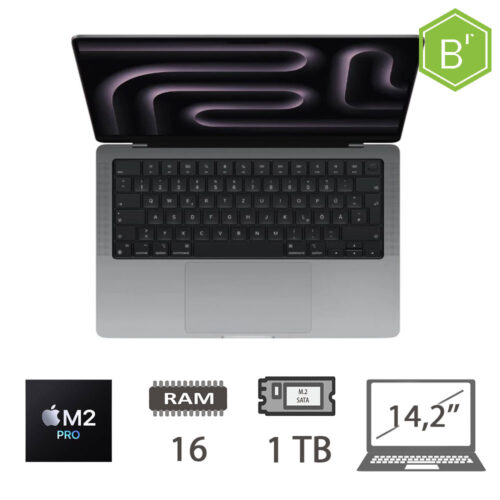 MACBOOK PRO 14,2 (2023)M2-PRO/12C CPU/16/1TB M2-SATA/19C GPU/MACOS/SPACE GRAY/2Y - GRADO B