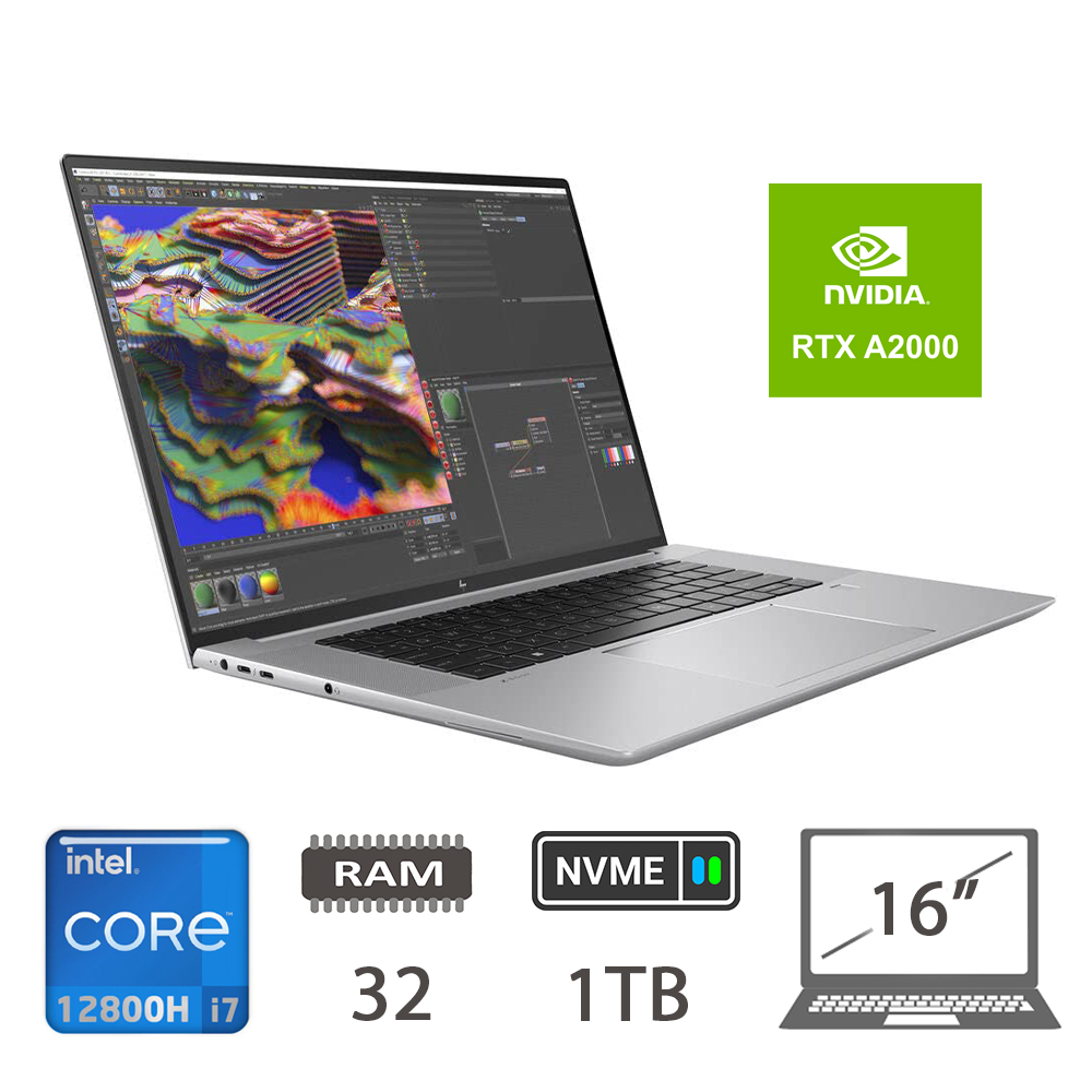 008997PCR-EU - HP ZBOOK STUDIO 16 G9-i7-12800H-32-NVME1TB-16-A2000-2Y