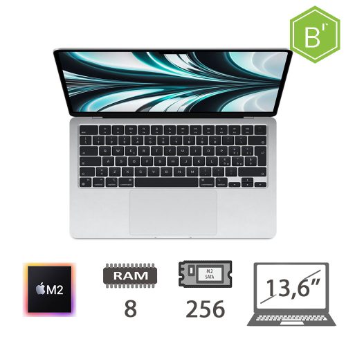 MACBOOK AIR 13,6 (2022) M2-8C CPU/8/256 M2-SATA/8C GPU/MACOS/SILVER/2Y - GRADO B