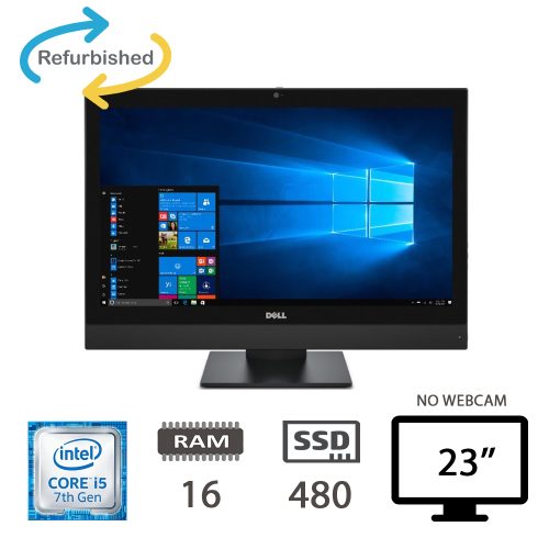 DELL 7450 AIO - I5-7500/16/SSD480/23/W10PMAR/2Y WEBCAM NO-WIFI