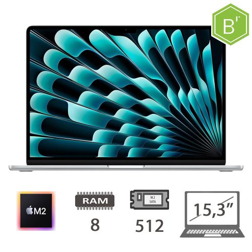 MACBOOK AIR 15,3 (2023) M2-8C CPU/8/512 M2-SATA/10C GPU/MACOS/SILVER/2Y - GRADO B