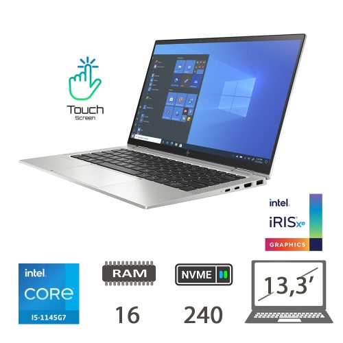 HP ELITEBOOK X360 1030 G8 TOUCHSCREEN - I5-1145G7/16/NVME240/13,3/W11P/2Y