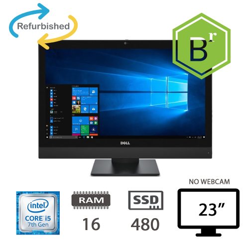 DELL 7450 AIO - I5-7500/16/SSD480/23/W10PMAR/2Y WEBCAM NO-WIFI GRADO B