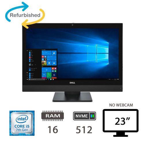 DELL 7450 AIO - I5-7500/16/NVME480/23/W10PMAR/2Y WEBCAM NO-WIFI